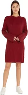 Sukienki - Tommy Hilfiger Damska miękka wełna Ao Cable C-nk sukienka sweter, Czerwony, S - miniaturka - grafika 1