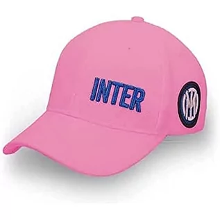 Czapki damskie - Inter Czapka Baseball z daszkiem nowe logo, piłka nożna czapka dla dorosłych, Różowy, Jeden rozmiar - grafika 1