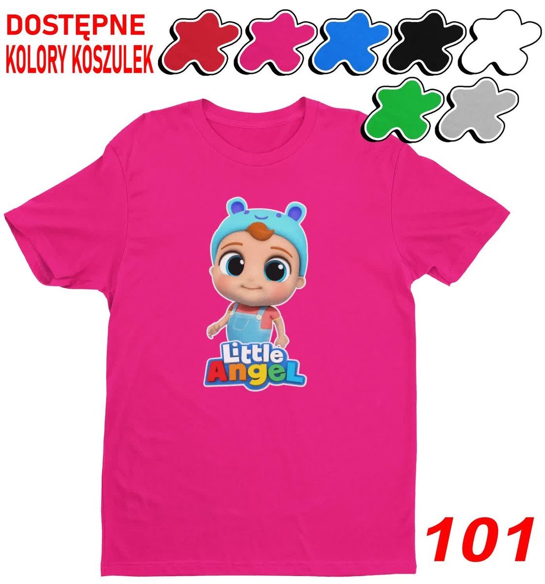 Dziecięca Koszulka Z Nadrukiem Duży Wybór Angel Jaś Dla Dzieci -M 134-140
