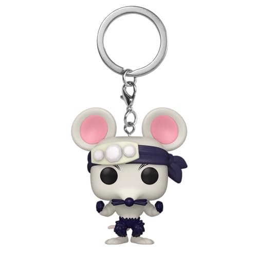 Funko POP! Brelok do kluczy: Demon Slayer - Muscle Mouse Novelty Keyring - kolekcjonerska mini figurka - wypełniacz do pończoch - pomysł na prezent - oficjalny towar - fani anime - dekoracja plecaka