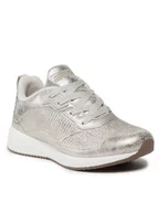 Sneakersy damskie - SKECHERS Sneakersy Sparkle Life 33155/CHMP Srebrny - miniaturka - grafika 1