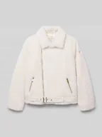 Kurtki i płaszcze dla dziewczynek - Kurtka o kroju regular fit ze sztucznym futrem - miniaturka - grafika 1