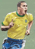 Podkładki pod mysz - PODKŁADKA POD MYSZ Nadruk 22x18 cm Ronaldo Luis Nazario de Lima Prezent - miniaturka - grafika 1