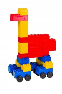 Klocki Giganty Pojazdy + Zjeżdżalnia 103 El. - Klocki - miniaturka - grafika 1