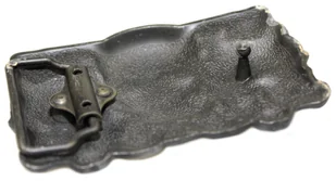 Klamra Do Paska Sprzączka Pełna Blaszka Z Bolczykiem 40 mm Metalowa Solidna KBOL40/77 "TRZY MĄDRE CZASZKI" - Paski - miniaturka - grafika 5
