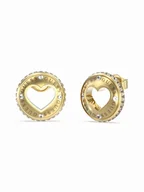 Kolczyki - Kolczyki Guess Rooling Hearts JUBE03341JWYGT/U - miniaturka - grafika 1