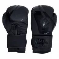 Rękawice bokserskie - Rękawice bokserskie MASTERS RPU-MATT-BLACK 12 oz NEW - miniaturka - grafika 1
