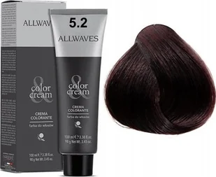 Allwaves ALLWAVES Farba do włosów 5.2 - Jasny Fioletowy Brąz - 100ml - Farby do włosów i szampony koloryzujące - miniaturka - grafika 1