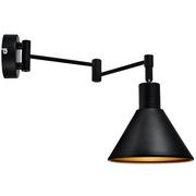 Lampy ścienne - Candellux Kinkiet regulowany czarno-złoty Copenhagen 21-75444 21-75444 - miniaturka - grafika 1