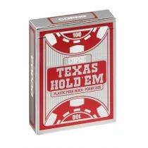 Talia Texas Hold'em plastic peek index - czerwona - Powieści i opowiadania - miniaturka - grafika 1