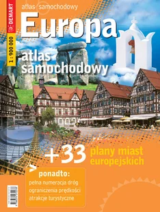 Atlas samochochodowy EUROPA 1:1 800 000 + 49 miast - Przewodniki - miniaturka - grafika 1