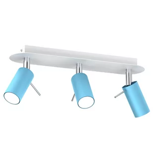 Milagro Lampa sufitowa PRESTON BLUE/WHITE 3x mini GU10 MLP7624 - Lampy ścienne - miniaturka - grafika 1
