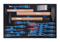 Zestawy narzędziowe - ZESTAW WKRĘTAKÓW KRZYŻAK + PŁASKIE + TORX ORAZ MŁOTKÓW, WKŁAD Z PIANKI, DO WÓZKA King Tony - miniaturka - grafika 1