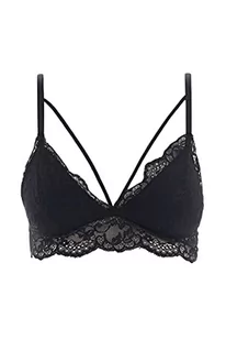 DeFacto Bralette koronkowy biustonosz damski – miękki i oddychający biustonosz (czarny, S), czarny, S - Biustonosze - miniaturka - grafika 1