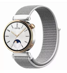 opaska pasek bransoleta NYLON Garmin GARMIN VENU 2S / VENU 3S / Vivoactive 4S / Huawei Watch GT 4 41mm 18mm biała - Akcesoria do smartwatchy - miniaturka - grafika 1
