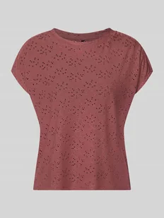 t-shirt o kroju relaxed fit z efektem podpalania model 'SMILLA' - Koszulki i topy damskie t-shirt o kroju relaxed fit z efektem podpalania model 'SMILLA' - Koszulki i topy damskie - miniaturka - grafika 1