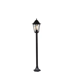 QAZQA Latarnia zewnętrzna stojąca czarna 120 cm IP44 - Nowy Orlean - Lampy ogrodowe - miniaturka - grafika 1