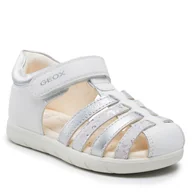 Sandały damskie - Geox Sandały B S.Alul G. B B251YB 085NF C0007 S White/Silver - miniaturka - grafika 1