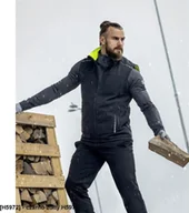 Kamizelki męskie - Ardon ARDON VISION WINTER - kamizelka softshell czarna - czarno-żółty H5972 L - miniaturka - grafika 1