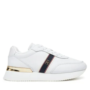 Sneakersy Tommy Hilfiger Webbing Runner FW0FW08904 Biały - Sneakersy damskie - miniaturka - grafika 1