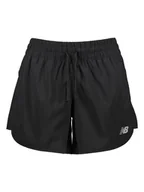 Spodnie sportowe damskie - New Balance Szorty sportowe "Core 5" w kolorze czarnym - miniaturka - grafika 1