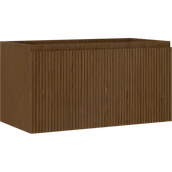 Szafki łazienkowe - Mexen Rivel szafka łazienkowa podumywalkowa 90 cm, 1 szuflada, ryflowana , orzech - 91A20-09047-1-BF86 - miniaturka - grafika 1