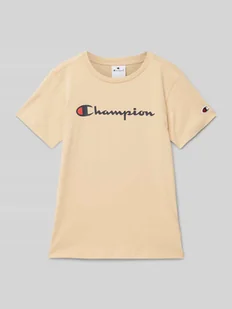 T-shirt z nadrukiem z logo - Koszulki dla chłopców - miniaturka - grafika 1
