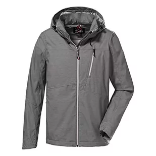 Killtec Męska kurtka softshell z odpinanym kapturem KOS 105 MN SFTSHLL JCKT, średnioszara, XXL, 38016-000 - Kurtki męskie - miniaturka - grafika 1