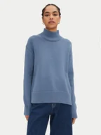 Swetry damskie - Calvin Klein Golf K20K207437 Niebieski Regular Fit - miniaturka - grafika 1