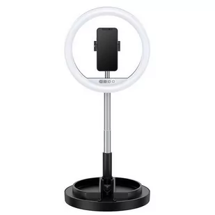 USAMS Lampa pierścieniowa LED ring czarny/black ZB120ZJ01 (US-ZB120) - Lampy studyjne - miniaturka - grafika 1