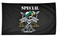 Flagi i akcesoria - Mil-Tec - Flaga - 90x150cm - Special Forces - 16789000 - miniaturka - grafika 1