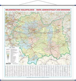 Województwo małopolskie mapa ścienna 1:200 000 EkoGraf - Atlasy i mapy - miniaturka - grafika 1