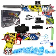 Zabawki militarne - Pistolet Na Kulki Żelowe Broń Karabin Automat Laser Zestaw Desert Eagle Cs - miniaturka - grafika 1