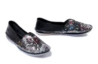 Mokasyny damskie - MACIEJKA T1930-39/00-0 czarny multi kwiaty, mokasyny damskie - Maciejka - miniaturka - grafika 1