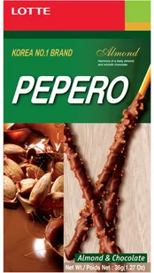 Lotte Paluszki Pepero Migdały i Czekolada 36g - Lotte 1090-uniw - Kuchnie świata - miniaturka - grafika 1
