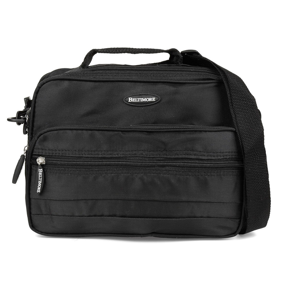 Męska torba na ramię do pracy pakowna czarna Beltimore R30 czarny