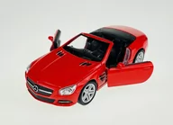 Samochody i pojazdy dla dzieci - Welly 2012 Mercedes-Benz Sl 500 Bez Dachu Czerwony 1:34 Samochód Nowy Metalowy Model - miniaturka - grafika 1