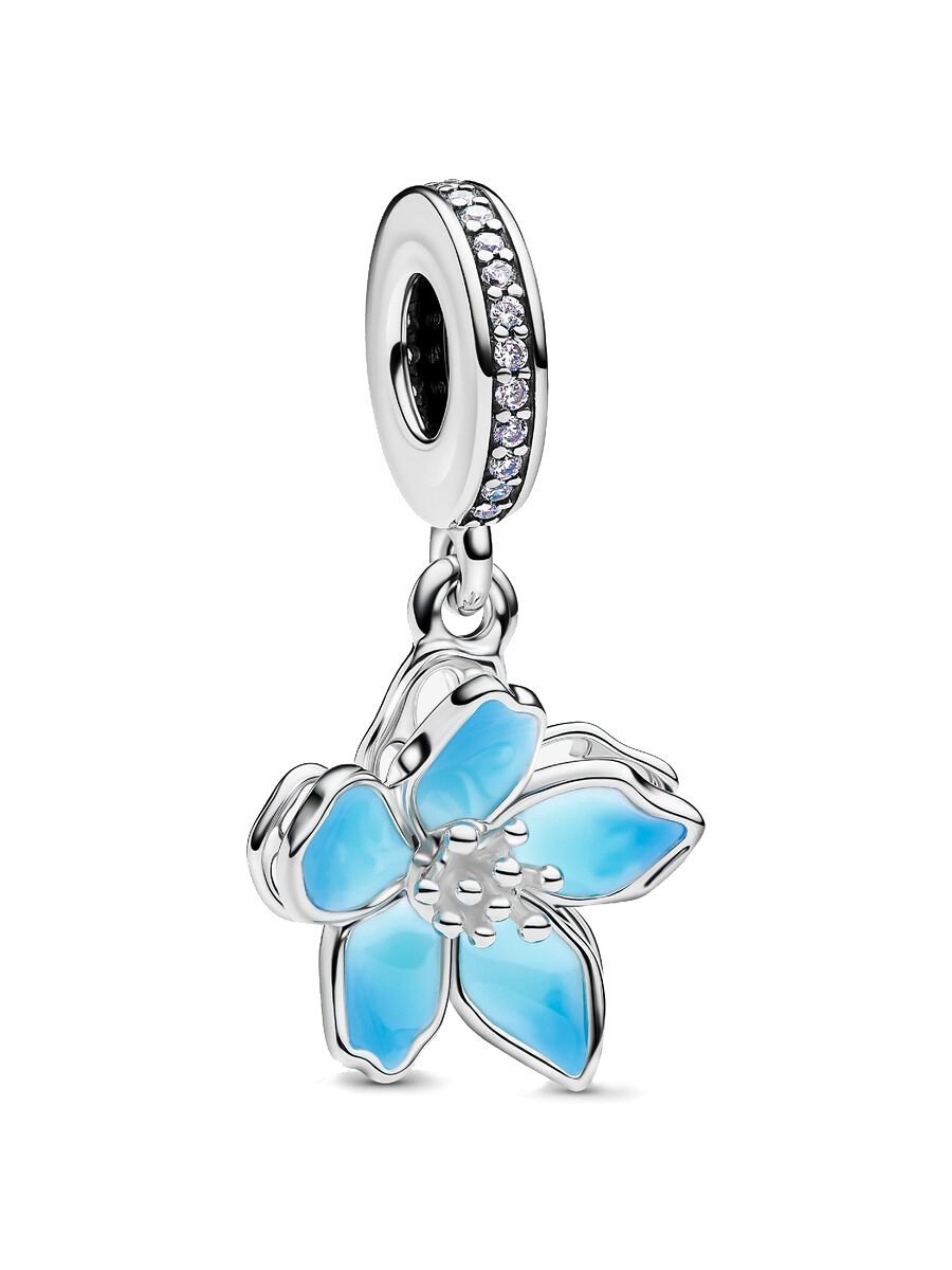 Zawieszka Pandora - Błękitny kwiat 790667C02