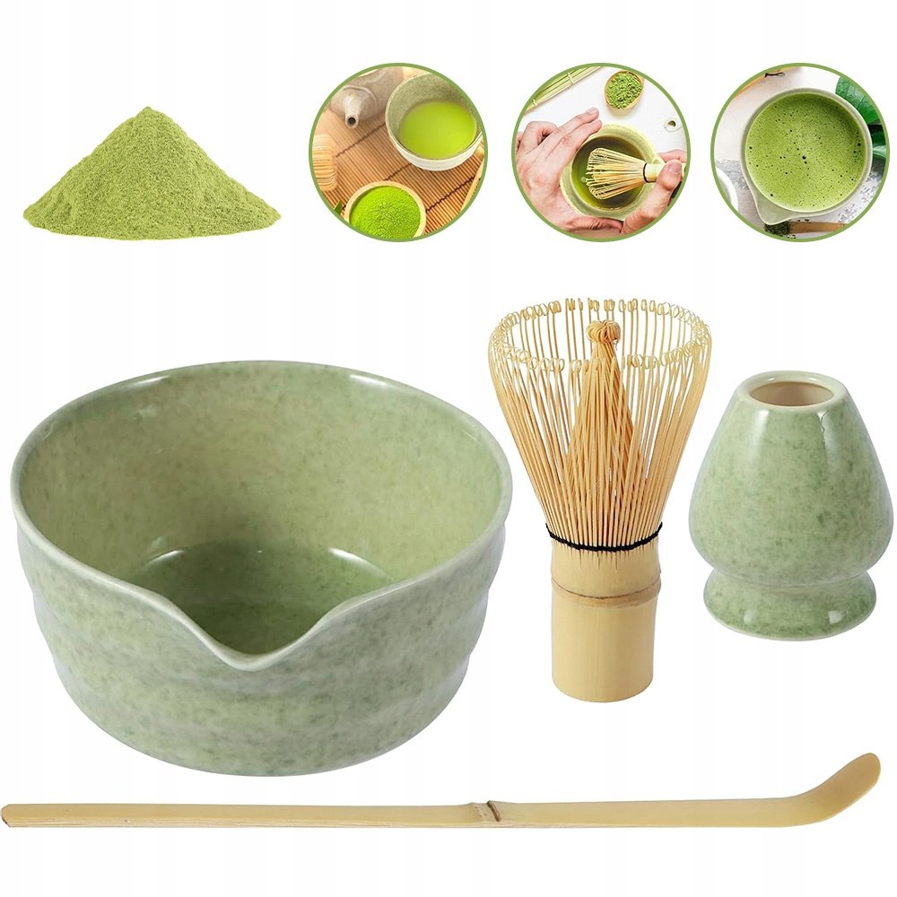 Zestaw Ceramiczny Do Matchy Z Podstawką Na Chasen
