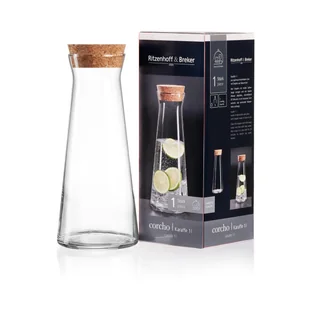 Karafka Ritzenhoff i Breker Corcho z korkiem 1000 ml - Karafki - miniaturka - grafika 1
