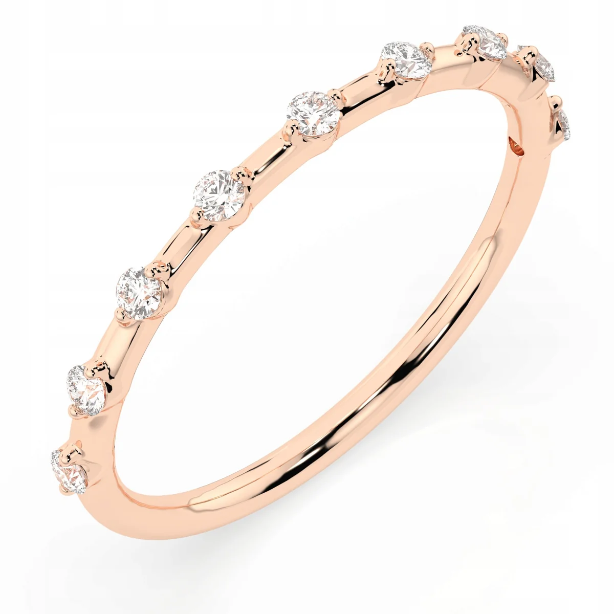 ZŁOTY PIERŚCIONEK ZARĘCZYNOWY 585 Z DIAMENTAMI BRYLANTAMI 0,18CT G/Si ESSYA