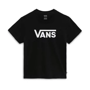 Vans Koszulka dziewczęca Flying V Crew, Czarny, 8-10 Lat - Koszulki dla dziewczynek - miniaturka - grafika 1