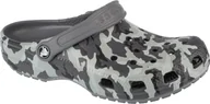 Buty dla dziewczynek - Crocs Crocs Classic Spray Camo Kids Clog 207594-097 Czarne 28/29 - miniaturka - grafika 1