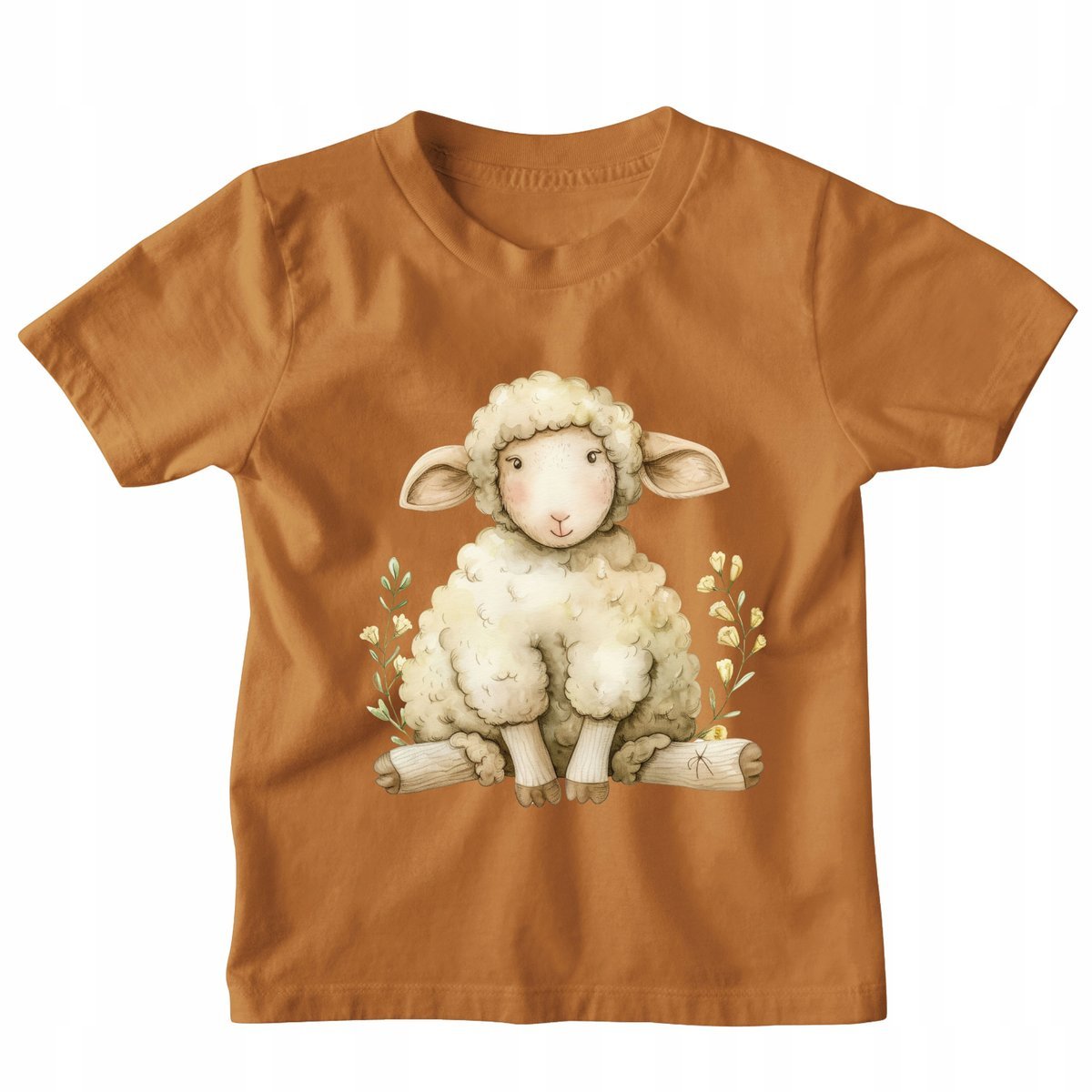 KOSZULKA DZIECIĘCA Z OWIECZKĄ UROCZE ZWIERZĄTKO T-SHIRT DZIECIĘCY