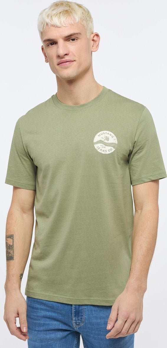 Mustang Mustang męska koszulka t-shirt ALEX C PRINT 1013805-6273 L