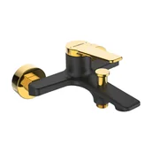 Baterie umywalkowe - Kuchinox Bateria wannowa czarna Alanis2 - miniaturka - grafika 1