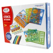 Prace ręczne dla dzieci - Zestaw Plastyczny Do Rysowania Wzorów + Naklejki - miniaturka - grafika 1