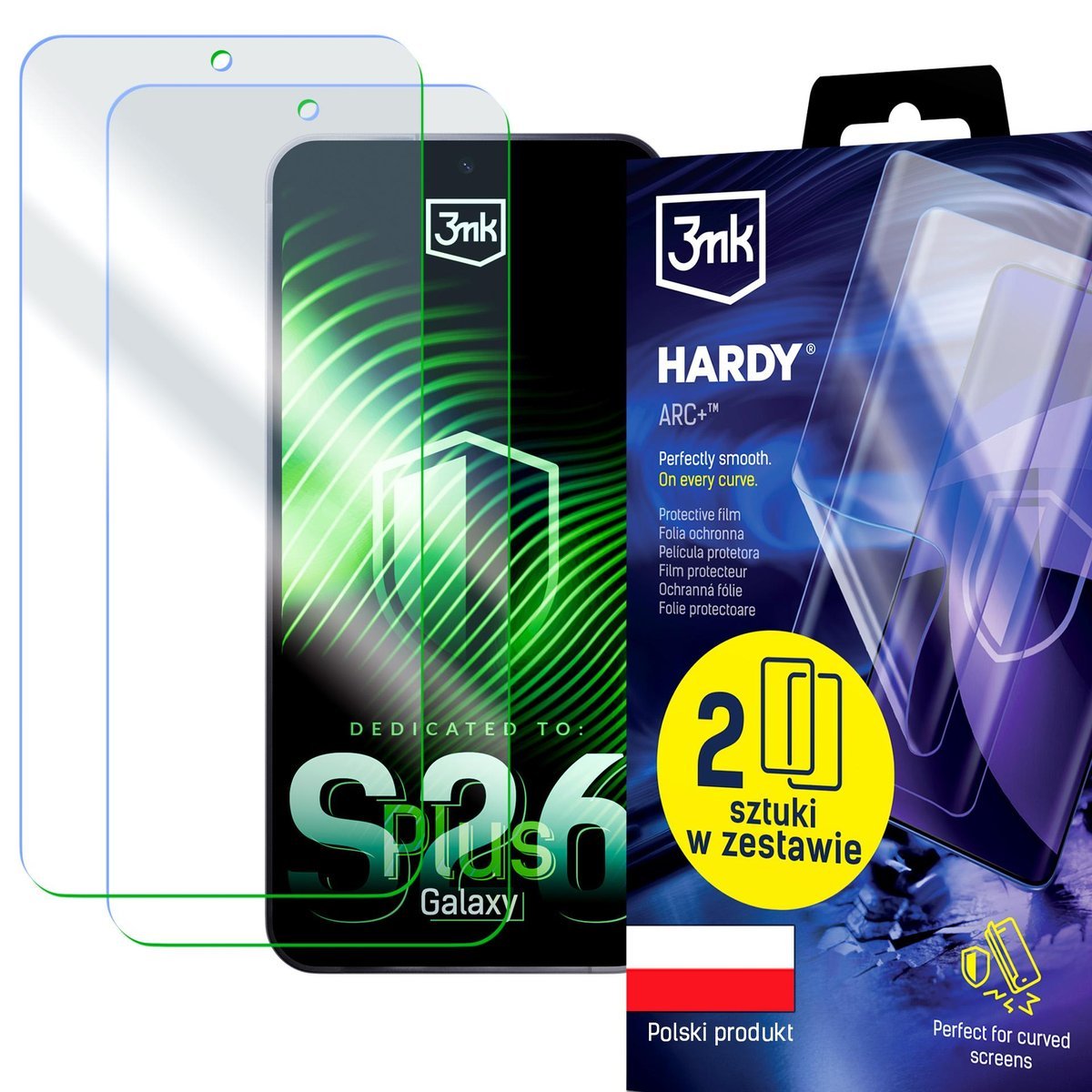 2szt antyuderzeniowa folia ochronna na Samsung Galaxy S26+ - 3mk HARDY® ARC+™