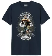 Koszulki męskie - bawełna dywizja koszulka męska, Granatowy, XXL - miniaturka - grafika 1