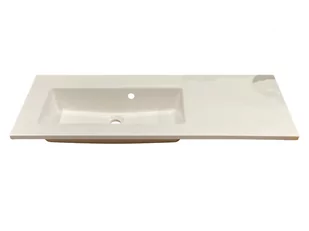 Umywalka Ze Skrzydłem Lewa, Nablatowa / Wpuszczana W Blat, Prostokątna, Biała, 113 X 50 Cm, Polski Producent / Idealstones - Umywalki Umywalka Ze Skrzydłem Lewa, Nablatowa / Wpuszczana W Blat, Prostokątna, Biała, 113 X 50 Cm, Polski Producent / Idealstones - Umywalki - miniaturka - grafika 1